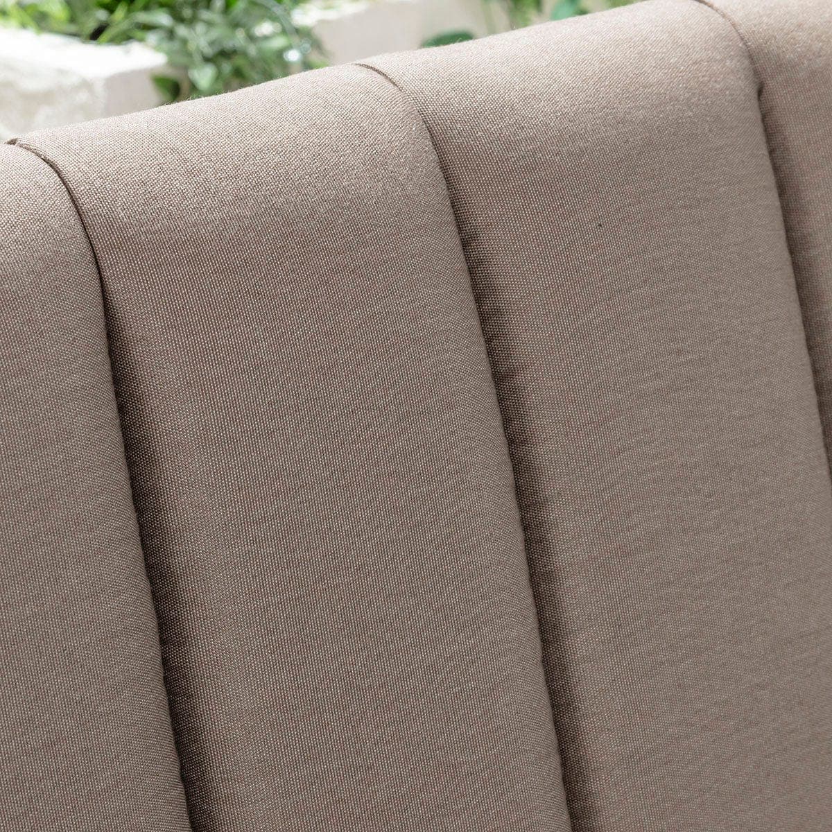 Milano Premium Outdoor Fabric Garden Dining Chair Coffee Beige