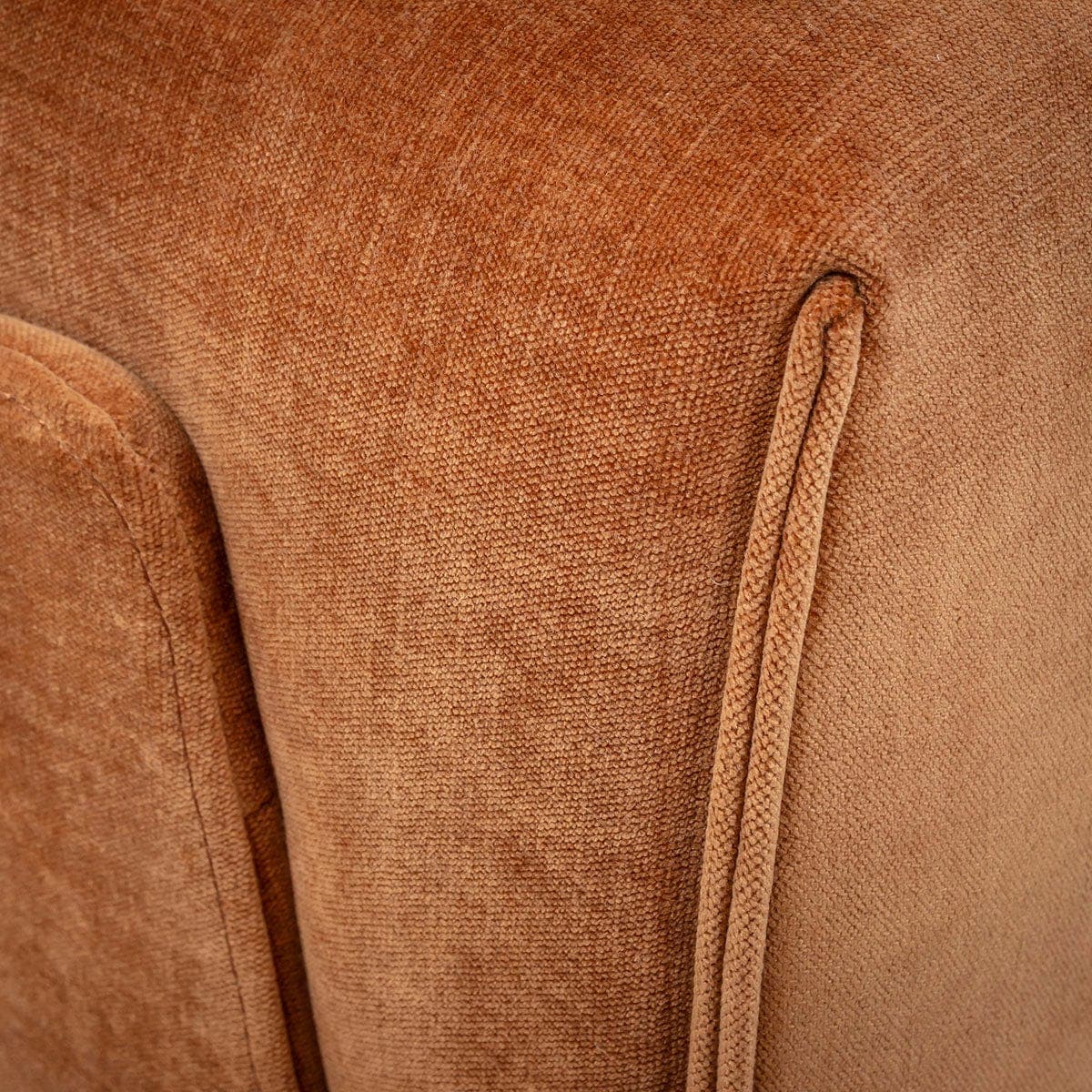 Florance Armless Middle Sofa Module Burnt Orange Fabric 82x105cm